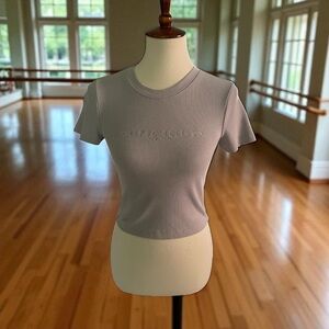 Forever 21 Light Gray Short‎ Sleeve Tee Size Small